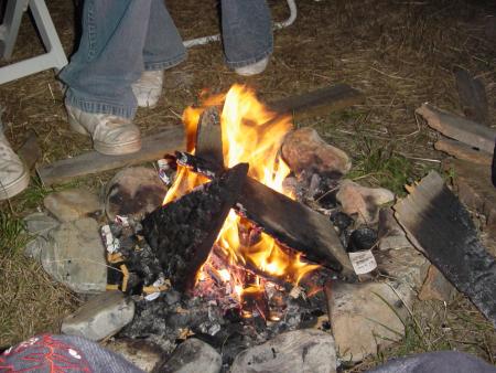 le feu de camp